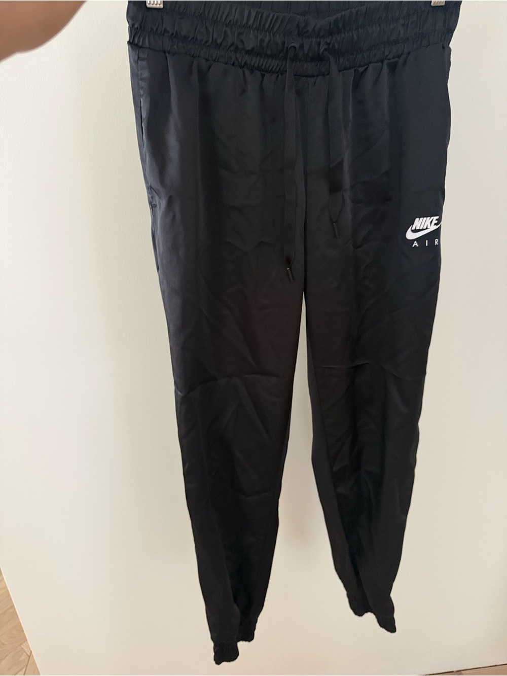 Nike Black Jogger Sweatpants with White Air Logo